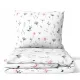 Set de Lenjerie de Pat din Bumbac 100% cu Model Floral Modern 160x200 cm