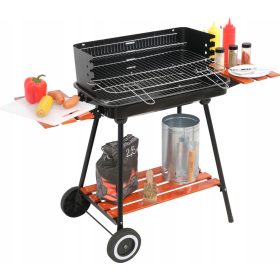    GRARA CARBUNE DE GRADINA RAFTURI PLIABLE GRIL OTEL 53x33cm LUND PORTATIV