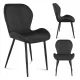  Scaun Markadler, catifea neagra, 1 buc.