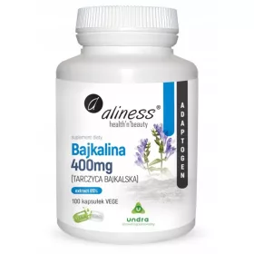   Extract de Tarczyca Bajkalska (Scutellaria baicalensis) 400 mg - Aliness Bajkalina, 100 capsule VEGE