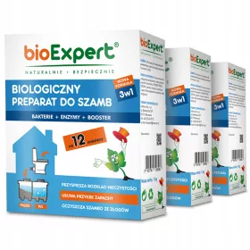    Bacterii pentru fose septice si statii de epurare Bio pulbere 3 ani 3x1kg bioExpert