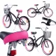  Bicicleta Tomabike platinum pink black 20" negru, roz