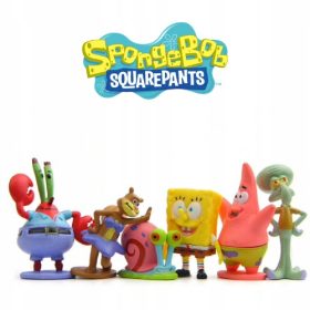  6x SONGEBOB Squarepants figurine tort de acvariu