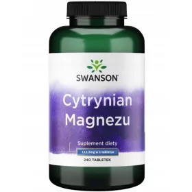 Supliment Alimentar Citrat de Magneziu Swanson, 240 Tablete