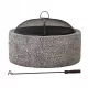  FOCAR DE GRADINA GRATAR IMITATIE BETON 66cm OTEL