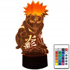  LAMPĂ LED 3D NARUTO UZUMAKI ANIME MANGA NINJA USB