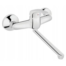    Baterie de bucătărie montată pe perete Ferro Basic argintiu