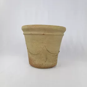    Ghiveci Eco Line Sp z o o 30 cm x 30 x 25 cm ceramica crem, nuante de albastru, nuante de maro si bej, teracota.