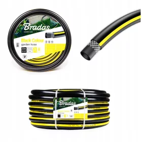    Furtun de grădină din cauciuc foarte puternic 1/2" 30m irigare BRADAS CULOARE NEGRU