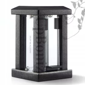    Lanternă de granit negru Lumânare suedeză Lanternă de marmură premiată Heavy