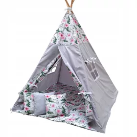  LAVANDO - Cort tipi pentru copii 3 perne, mat