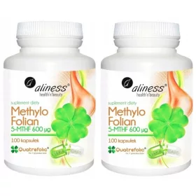   Supliment Aliness Folinic Acid 5-MTHF 600 µg - 200 Capsule, Suport pentru Sarcină