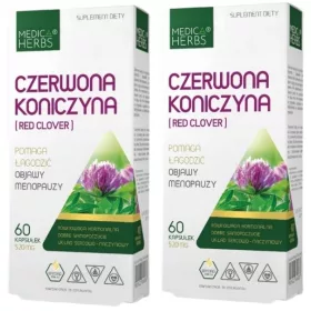   Set Medica Herbs Căpșuni din Trifoi Roșu, 120 bucăți - Echilibrul Hormonal Natural
