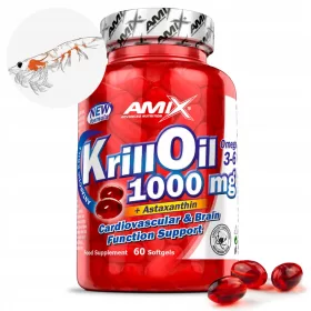   Supliment Amix Krill Oil 1000mg - Omega 3, 6, 9 din Krill Antarctic