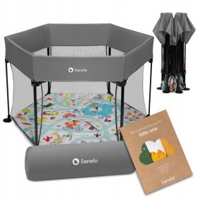    Tarc MARE PLIABLE pentru copii + geanta Lionelo Roel + scutec din bambus Lionelo BAMBOO