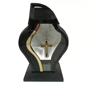   Lumânare Comemorativă FARAON NEW KRZYŻ cu Suport Inclus, Înălțime 34 cm