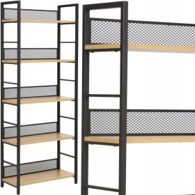  Bibliotecă Signal Rafturi 60 cm x 154 cm x 28 cm stejar