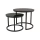  Masa rotunda Signal Atlanta 53 x 53 x 45cm neagra
