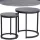  Masuta de cafea Signal HOLACMAC rotunda 45 x 45 x 48cm neagra