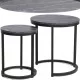  Masuta de cafea Signal HOLACMAC rotunda 45 x 45 x 48cm neagra