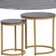  Masuta de cafea rotunda Signal HOLACMAZL 45 x 45 x 48cm neagra
