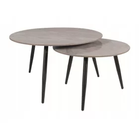  Masa Signal Kora, rotunda, 80 x 80 x 45 cm, nuante de gri