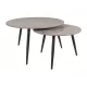  Masa Signal Kora, rotunda, 80 x 80 x 45 cm, nuante de gri