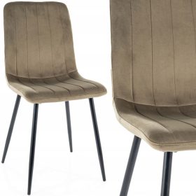  SCAUN ALAN VELVET, CADRU NEGRU/BLUVEL MASINI 77