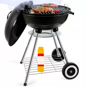  GRIL PE ROTI CU CAPAC GRIL CARBUNE DE GRADINA