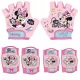  PROTECTOR BICICLETA GENUNCHI COT ROZ MINNIE + Manusi de bicicleta PENTRU copii minnie