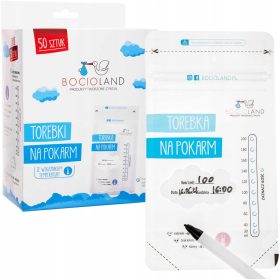  Saci de depozitare alimente Bocioland 200 ml, 50 bucati