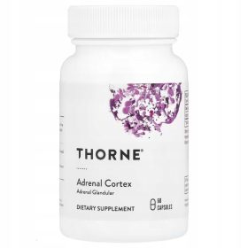   Thorne Research Adrenal Cortex 50 mg - Suport Adrenal și Energie, 60 Capsule