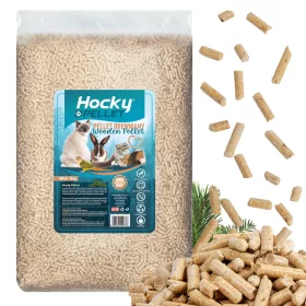    Așternut cu pelete HOCKY pentru pisici, porci și iepuri 15 kg