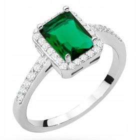  FRUMOS INEL ARGINT 925 cu ZIRCONIA, marimea 11