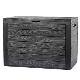  Cutie de gradina din plastic, 190 l, gri