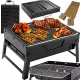  Gratar cu carbuni GRIL TURISTICO 35 x 27 cm Camping Portabil Pliabil