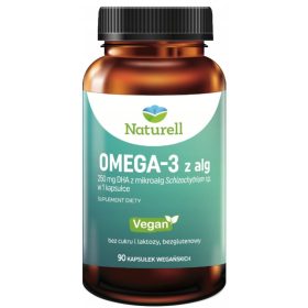   Capsule Omega-3 din Alge - Sursă Vegetală, Ideală pentru Vegani (90 Capsule)