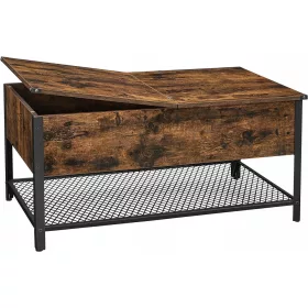    Masuta de cafea dreptunghiulara Songmics Vasagle 100 x 55 x 47cm nuante de maro