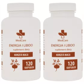   Capsule de Maca BIO 240x750mg - Energie și Vitalitate Naturală