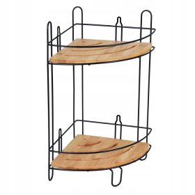  Bisk Umbra 08161 etajera de baie pe coltar pe 2 nivele