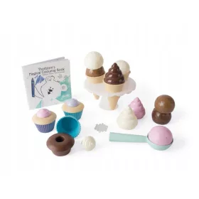  THORBJORN Set de desert cu inghetata si o carte de colorat