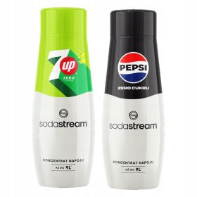    SodaStream 7 Up Diet 201058 sirop carbonator 440 ml verde + SodaStream Pepsi MAX sirop 440 ml