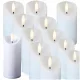 Set de 12 Lumânări LED cu Efect de Flacără Realist pentru Luminat și Decor