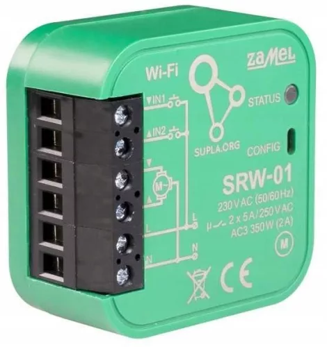 Modul Wi-Fi pentru jaluzele Zamel SUPLA SRW-01 pentru acționări de 230 V