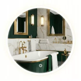 Oglinda rotunda LED Tutumi FFJ80 80 cm cu control tactil