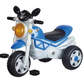  Un motor cu trei roți, o pedală, un împingător