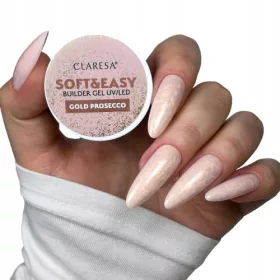    CLARESA SOFT & EASY BUILDER GEL THICSOTROPIA GOLD PROSECCO BUILDING GEL 12G