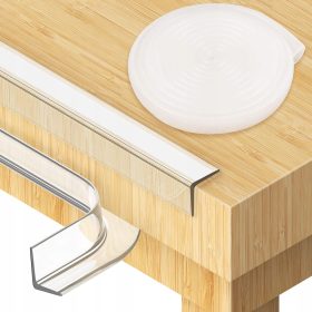    Banda de protectie silicon Baby-Protection pentru colturi, transparenta, 3 m