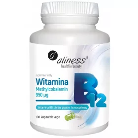   Supliment Aliness Vitamina B12 Methylcobalamin 950 mcg, 100 capsule vegetale