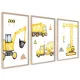  Poze pentru copii Postere Excavator Macara Basculantă